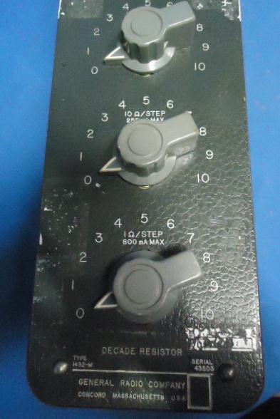 GENERAL RADIO COMPANY DECADE RESISTOR TYPE 1432-M  