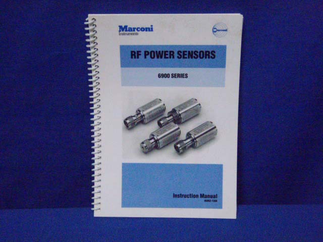 MARCONI 6900 SERIES RF POWER SENSOR INSTRUCTION MANUAL - Picture 1 of 1